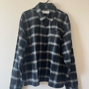 Hollister Men's Dark Checkered Shirt